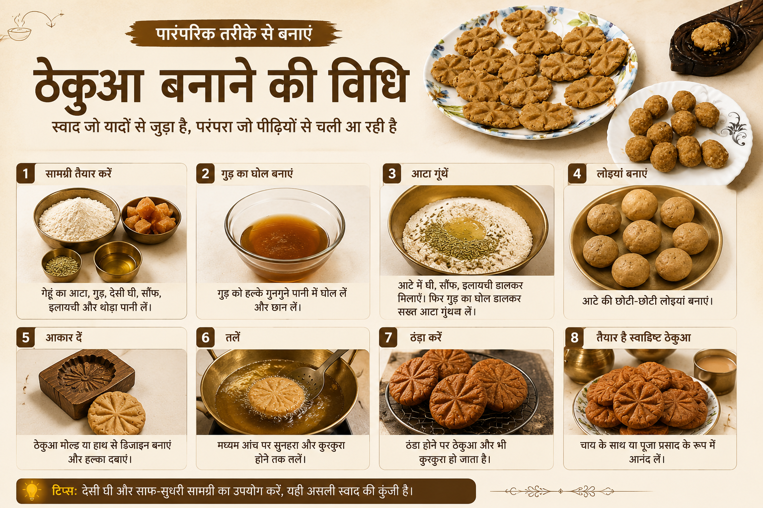 Why Handmade Desi Ghee & Jaggery Thekua Is the Perfect Healthy Snack for Every Occasion